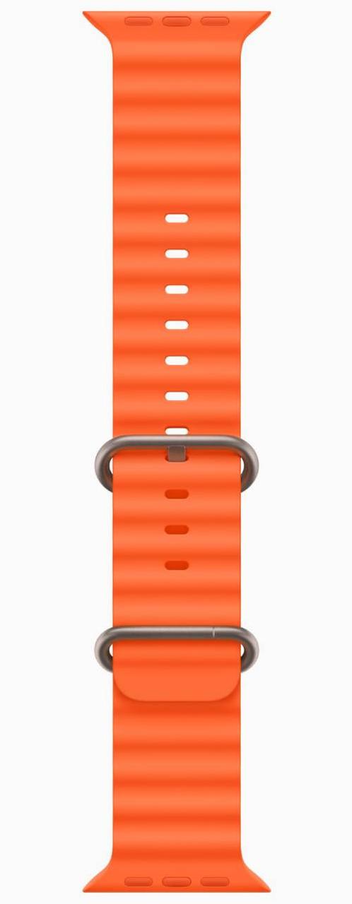 Apple Apple Watch Ultra 2 GPS + Cellular 49мм Titanium Case with Orange Ocean Band (One Size) - фото 2 - id-p216637054