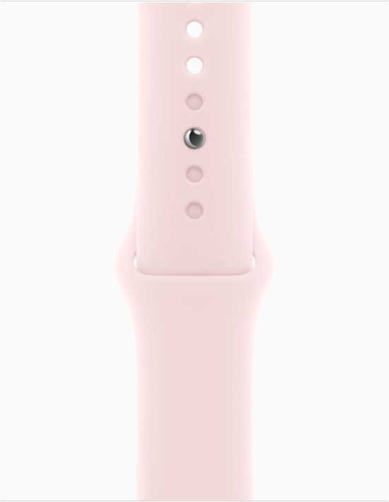 Apple Apple Watch Series 9 GPS 45mm Pink Aluminum Case with Light Pink Sport Band (MR9H3) - фото 2 - id-p216637063