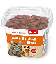 Мультивитаминный комплекс для кошек "Подушечки для выгонки шерсти" Sanal (Санал) 75 гр
