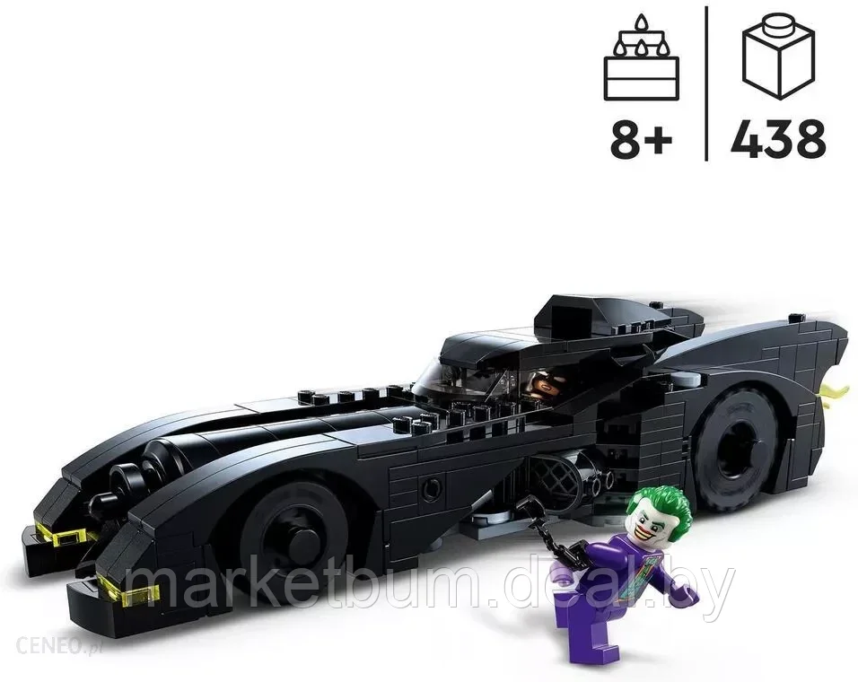 LEGO DC Batman 76224, Бэтмобиль: Бэтмен в погоне за Джокером - фото 3 - id-p216638640