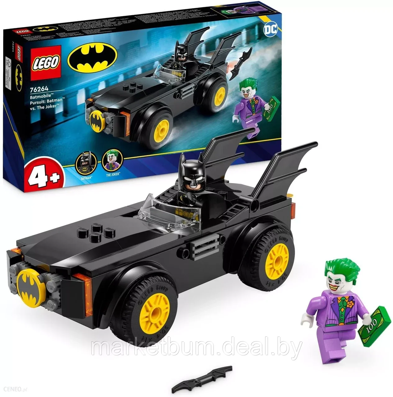 LEGO DC Batman 76264, Погоня на Бэтмобиле: Бэтмен против Джокера - фото 1 - id-p216638900