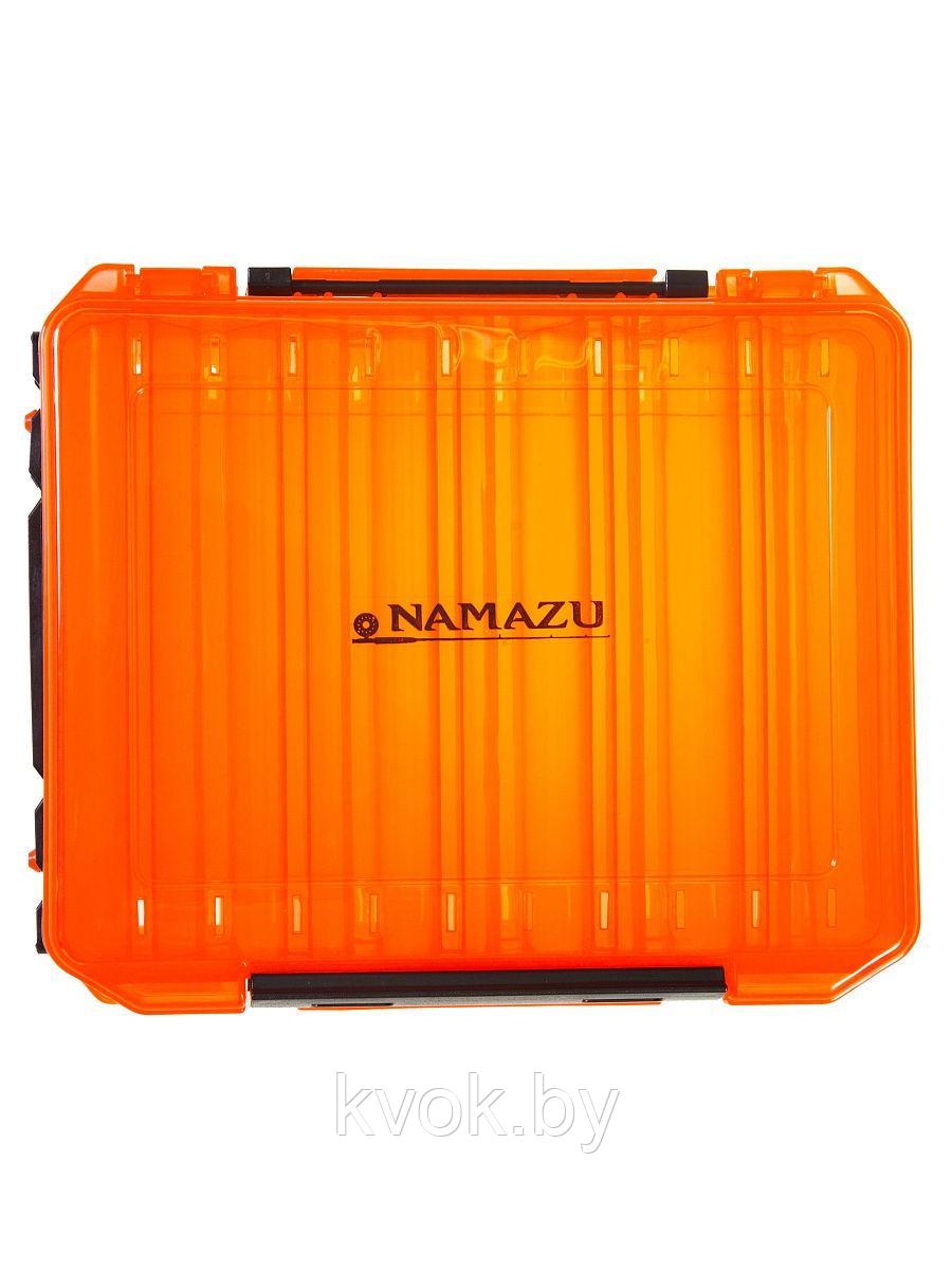 Коробка рыболовная Namazu 2 х-сторонняя для воблеров 14 отделений 270*190*50 мм - фото 2 - id-p216638976