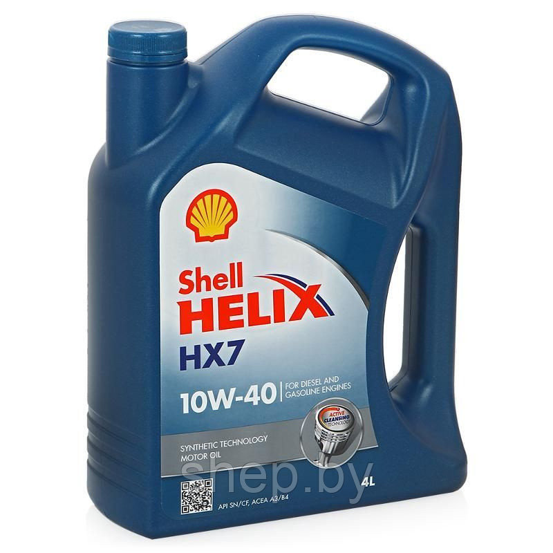 Моторное масло Shell 10W40 Helix Diesel HX7 4L - фото 1 - id-p216639543