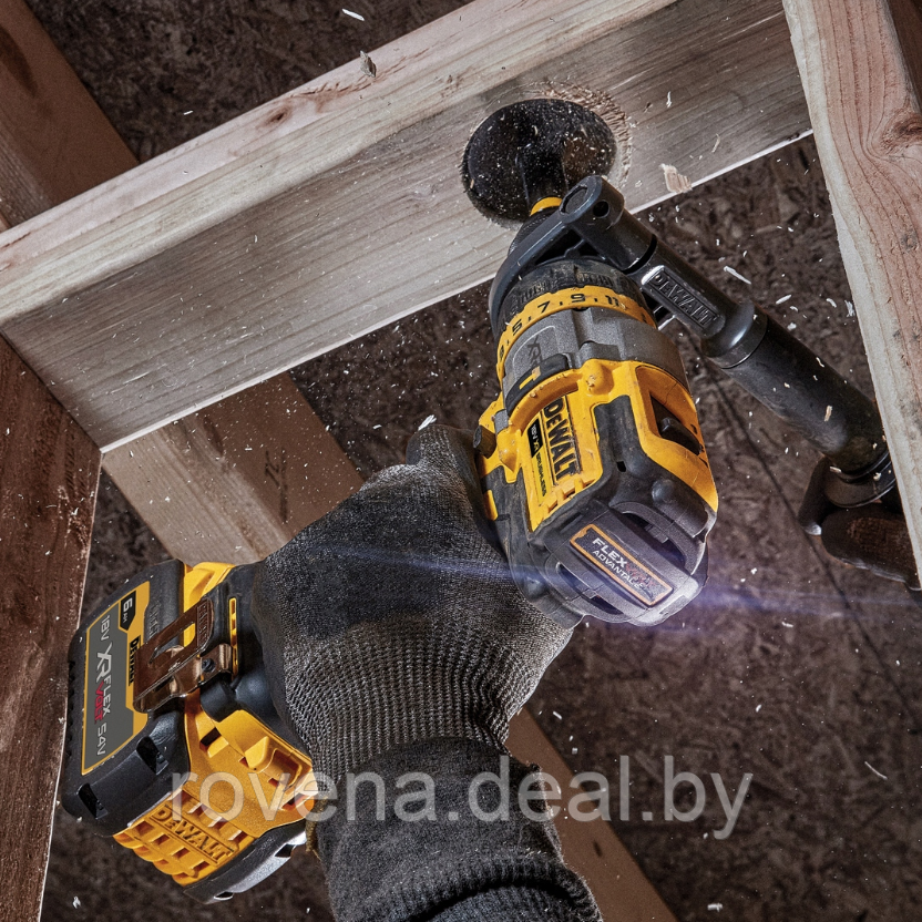 Бесщеточная ударная дрель-шуруповерт DEWALT DCD999Х1 18V 126Nm FLEXVOLT ADVANTAGE - фото 6 - id-p216640384