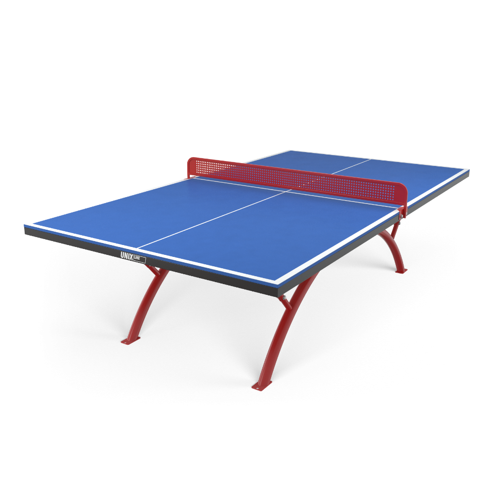 Антивандальный теннисный стол UNIX Line 14 mm SMC (Сине-Красный) - фото 1 - id-p216640996