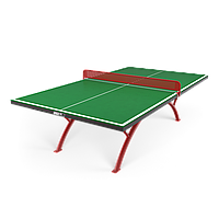 Антивандальный теннисный стол UNIX Line 14 mm SMC (Зелено-Красный)