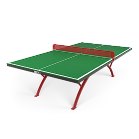 Антивандальный теннисный стол UNIX Line 14 mm SMC (Зелено-Красный)