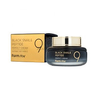 ОМОЛАЖИВАЮЩИЙ КРЕМ С МУЦИНОМ ЧЕРНОЙ УЛИТКИ И ПЕПТИДАМИ FARMSTAY BLACK SNAIL & PEPTIDE 9 PERFECT CREAM, 55 мл