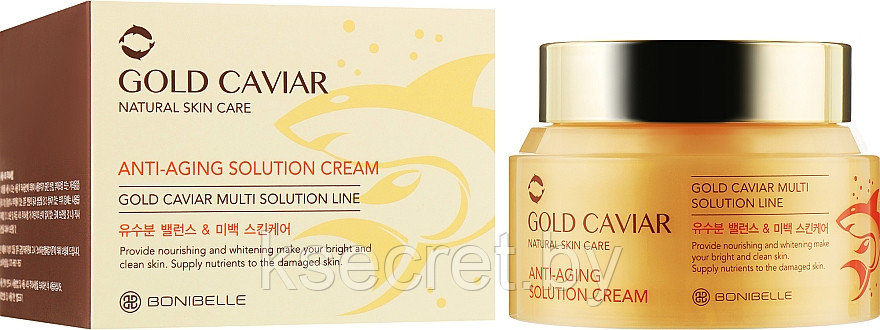 Антивозрастной крем с икрой Bonibelle Gold Caviar Anti-Aging Solution Cream, 80 мл - фото 1 - id-p216643217