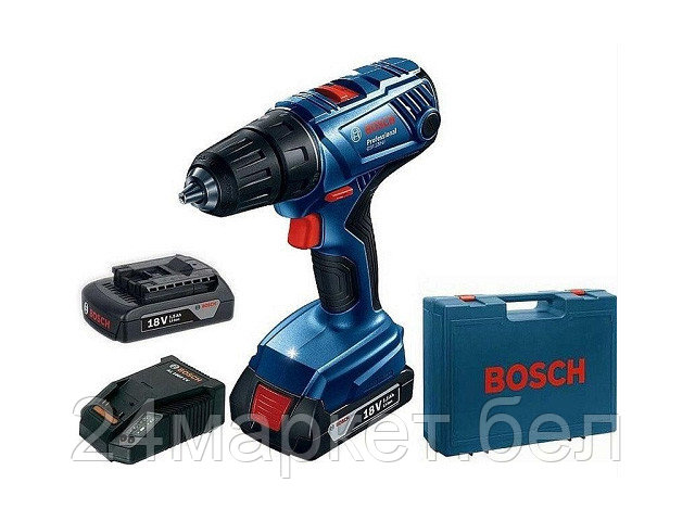 Дрель-шуруповерт Bosch GSR 180-LI Professional 06019F8109 (с 2-мя АКБ, кейс) - фото 1 - id-p216642287