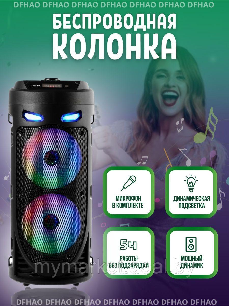 Акустическая колонка напольная Bluetooth ZQS4239 с микрофоном - фото 1 - id-p216644206