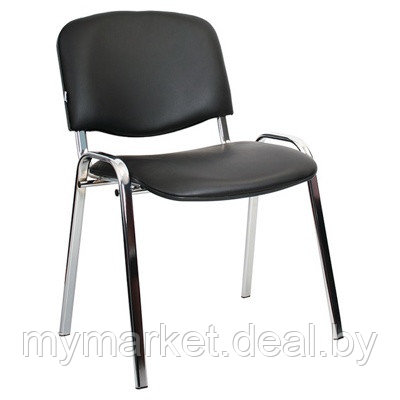 Кресло для посетителей Изо (кожзам, черный) - фото 1 - id-p216644230