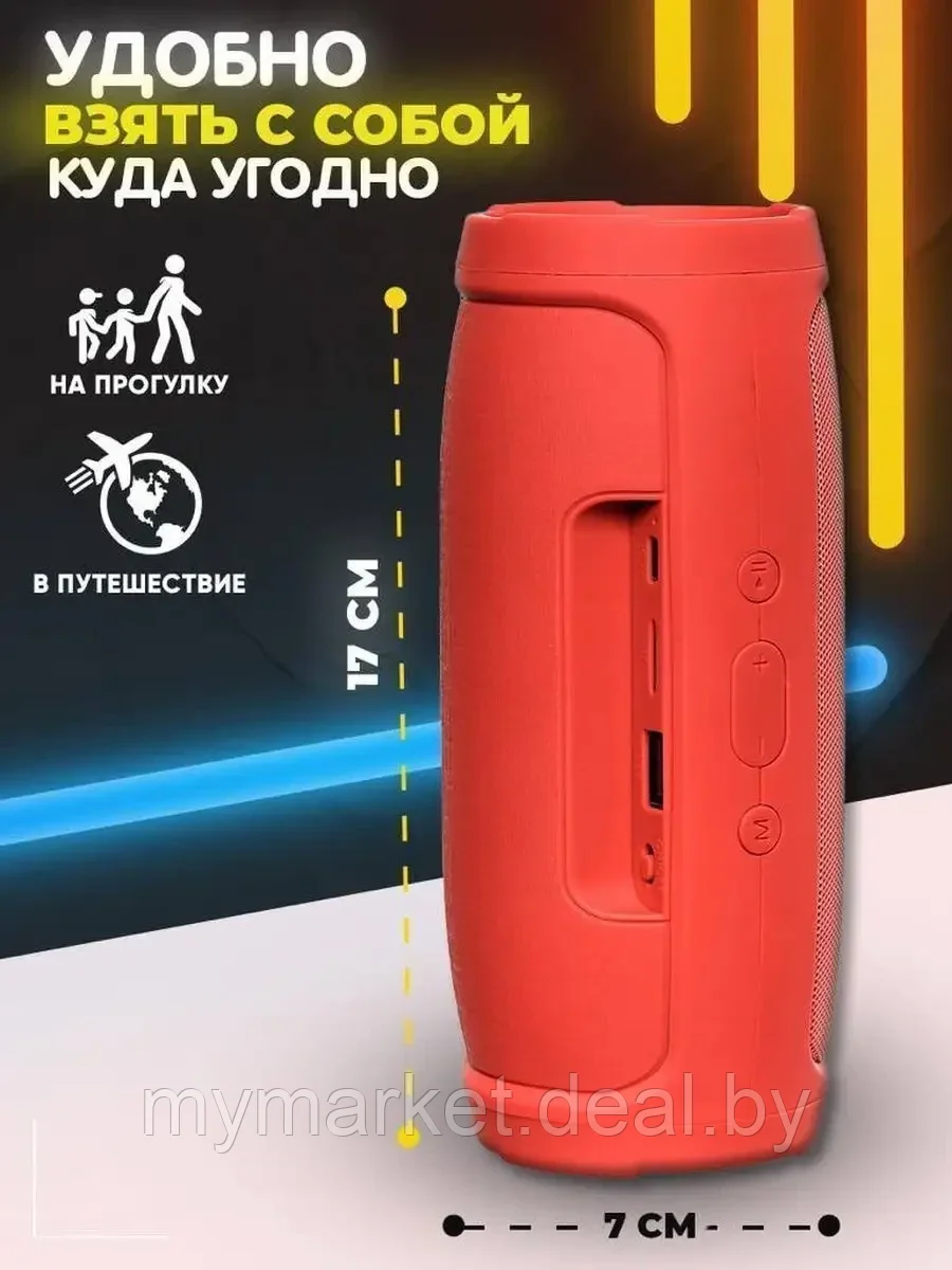 Колонка портативная музыкальная Bluetooth CHARGE MINI 3+ - фото 3 - id-p216644233