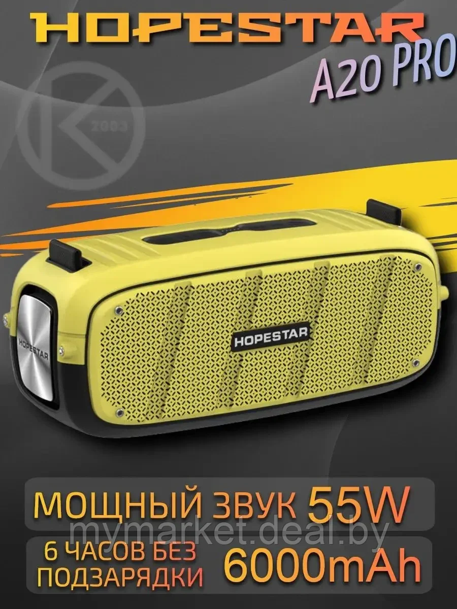 Колонка портативная музыкальная Bluetooth HOPESTAR A20 - фото 1 - id-p216644246