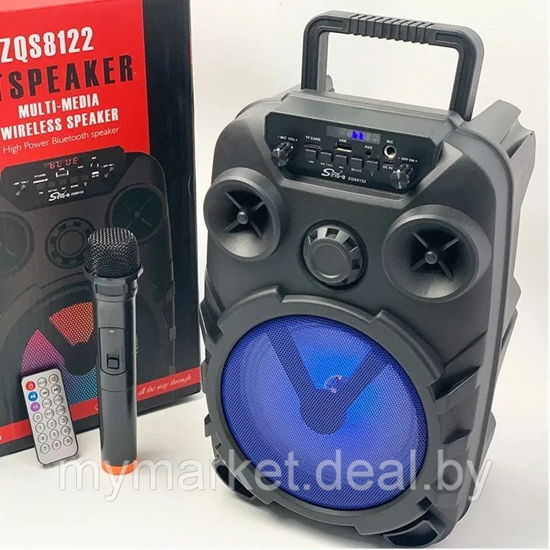 Акустическая колонка напольная Bluetooth ZQS8122 с микрофоном - фото 7 - id-p216644257