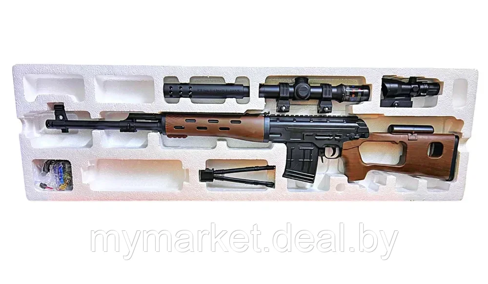 Снайперская винтовка СВД с оптическим прицелом электропневматическая - фото 6 - id-p216644258