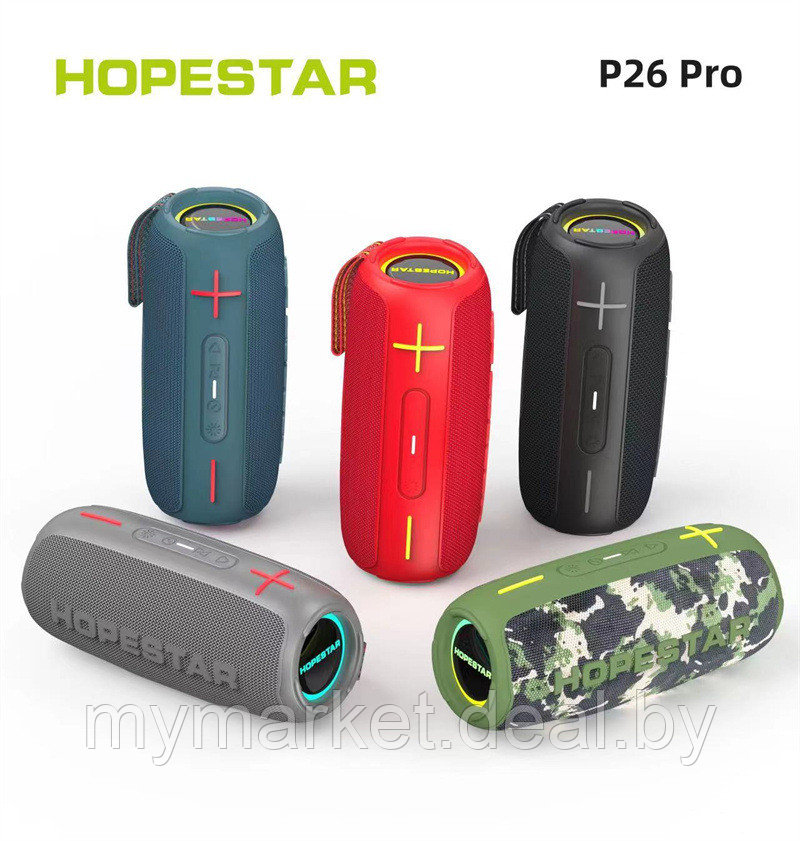 Колонка портативная музыкальная Bluetooth HOPESTAR P26 Pro - фото 6 - id-p216644266