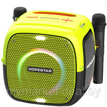 Колонка портативная музыкальная Bluetooth Hopestar PARTY ONE с 2 микрофонами - фото 3 - id-p216644278