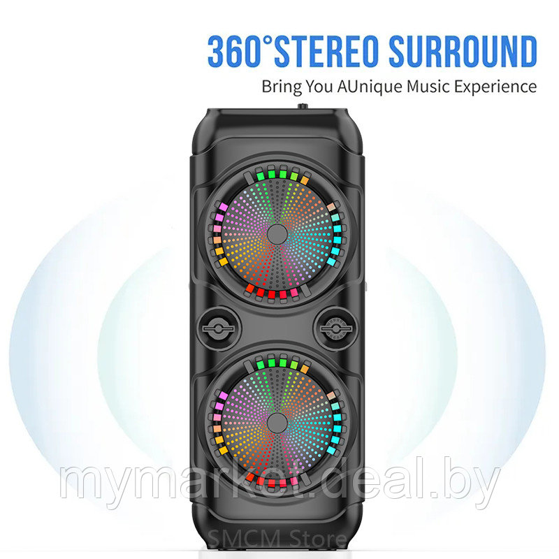 Акустическая колонка напольная Bluetooth Sing-e ZQS 8229 с микрофоном - фото 3 - id-p216644296