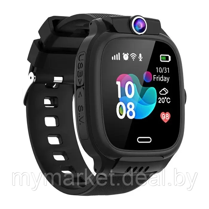 Смарт часы, умные детские с GPS с камерой и SIM картой Smart Baby Watch Y31 черные - фото 2 - id-p216644343