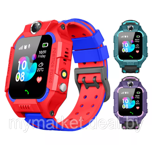 Смарт часы умные детские с GPS с камерой и SIM картой Smart Baby Watch Q19/Z7 - фото 1 - id-p216644378