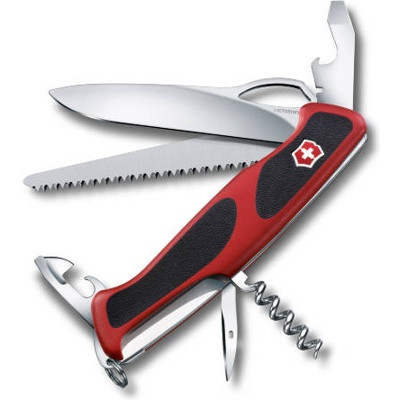 Нож перочинный Victorinox RangerGrip 79 0.9563.MC 130мм 12 функций красно-чёрный - фото 1 - id-p216643072