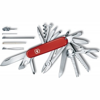 Нож перочинный Victorinox SwissChamp 1.6795 91мм 33 функции красный - фото 1 - id-p216643075