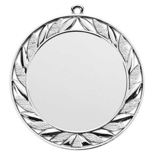 Медаль 70мм Олива, 2-е место , арт. 022 , без ленточки Серебристый