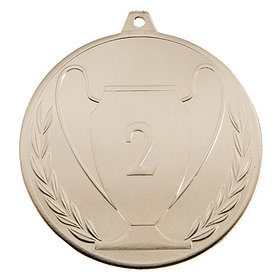 Медаль "Достижение " 2-е  место ,  6 см , без ленточки , арт.065 Серебро