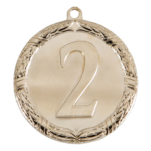 Медаль "Победитель " 2-е место , 60 мм , без ленточки , арт.063 Серебро - фото 1 - id-p216649671