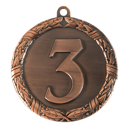 Медаль "Победитель " 3-е место , 60 мм , без ленточки , арт.063 Бронза - фото 1 - id-p216649672