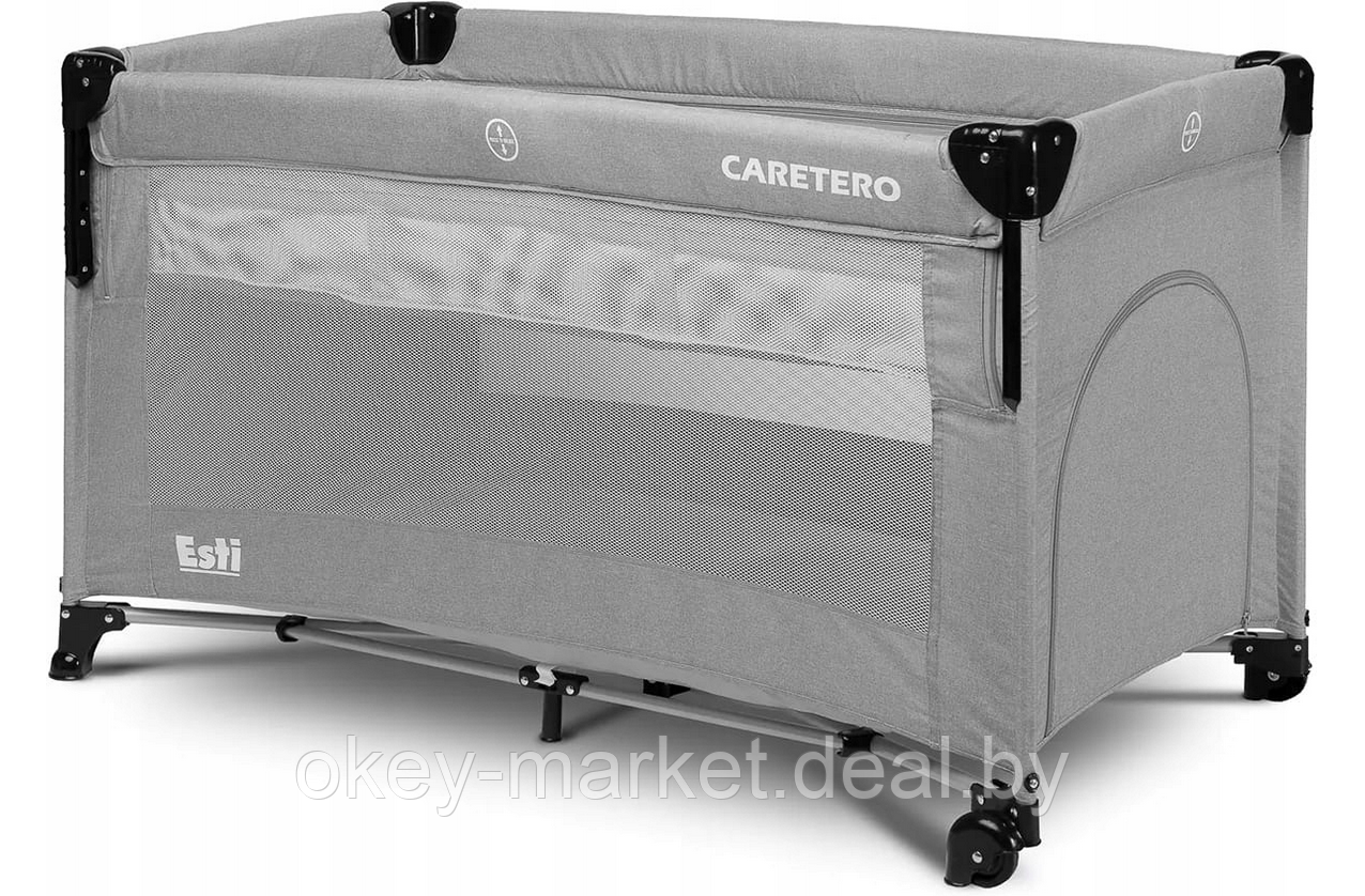 Манеж-кровать Caretero Esti (серый) - фото 5 - id-p216649866