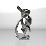 Полигональная скульптура:  "Заяц: Грация Скорости и Нежности", фото 9