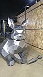 Полигональная скульптура:  "Заяц: Грация Скорости и Нежности", фото 5