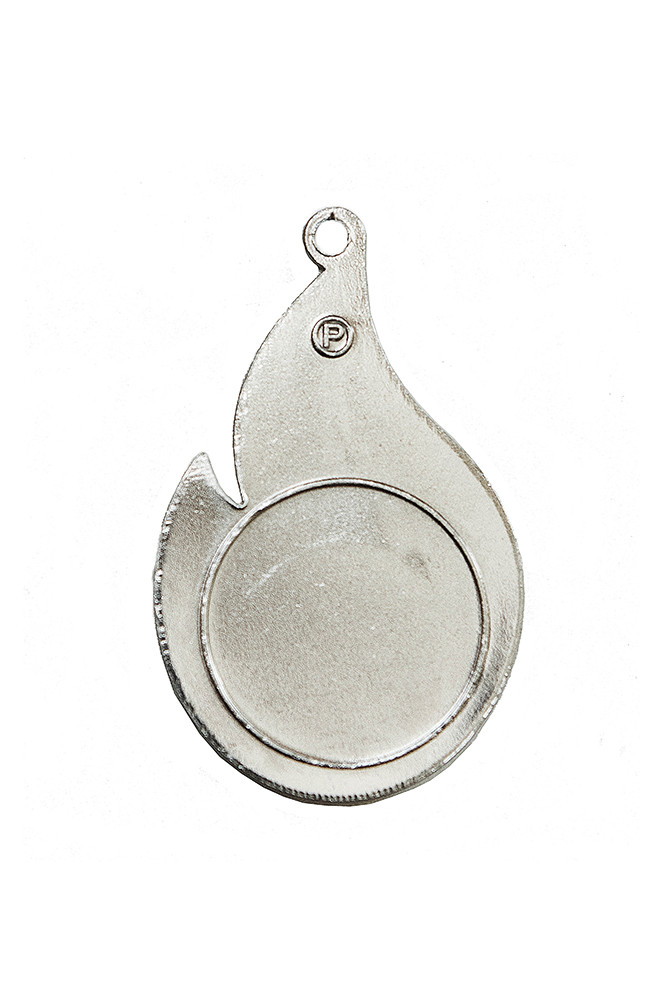 Медаль " Огонь" 2-е место , 41*66 мм , без ленточки , арт.600 Серебро - фото 2 - id-p216650016