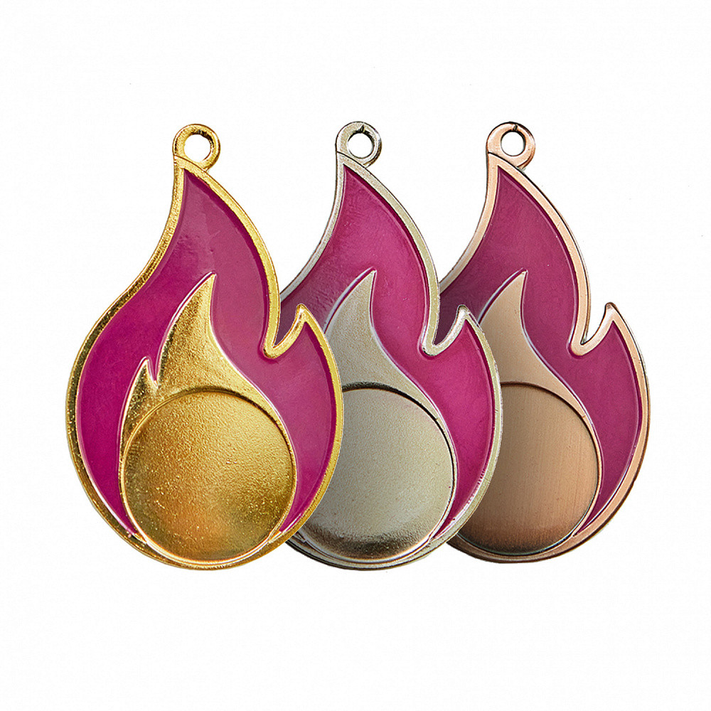 Медаль " Огонь" 2-е место , 41*66 мм , без ленточки , арт.600 Серебро - фото 3 - id-p216650016