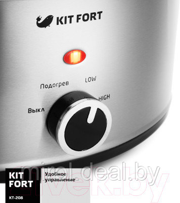Медленноварка Kitfort KT-208 - фото 6 - id-p216658426