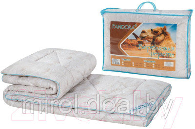 Одеяло PANDORA Верблюжья шерсть тик облегченное 172x205 - фото 2 - id-p216658823