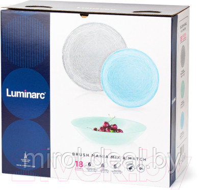 Набор тарелок Luminarc Brush Mania Mix & Mach Q6027 - фото 7 - id-p216659259