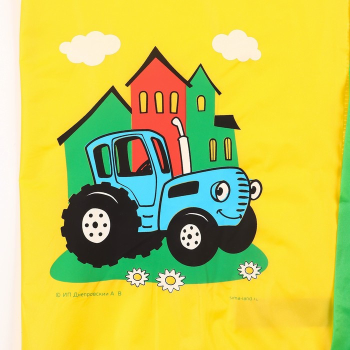 Дождевик детский, размер S, 92-98 см, Синий трактор - фото 2 - id-p216660915