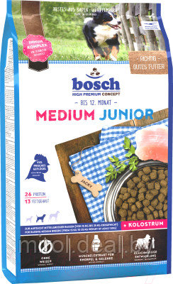 Сухой корм для собак Bosch Petfood Medium Junior - фото 1 - id-p216661142