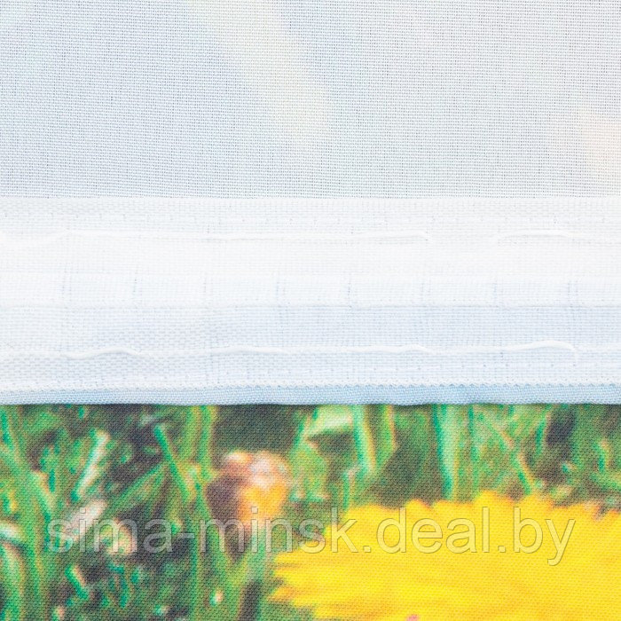 Комплект штор Желтые одуванчики 147х267 +/- 3см 2шт, габардин, п/э - фото 3 - id-p199907577