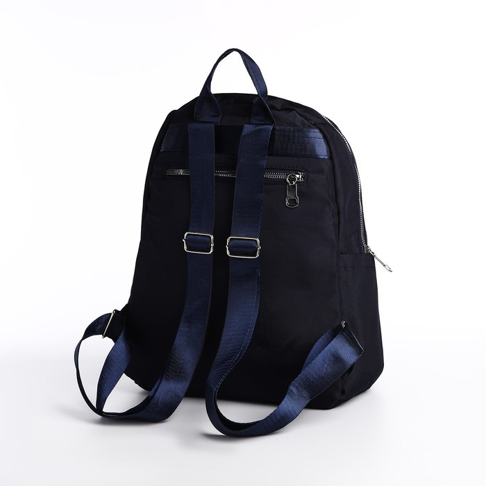 Рюкзак с пеналом, 26*11*35, отд. на молнии 5 н/кармана, синий - фото 3 - id-p216661532