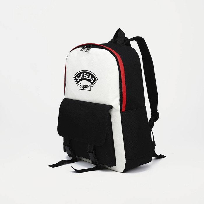 Рюкзак на молнии, наружный карман, набор шопер, сумка, цвет чёрный - фото 2 - id-p203024901