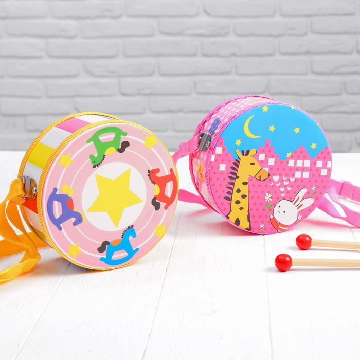 Музыкальная игрушка «Барабан», с рисунком, цвета микс, бумажная мембрана - фото 9 - id-p216661436