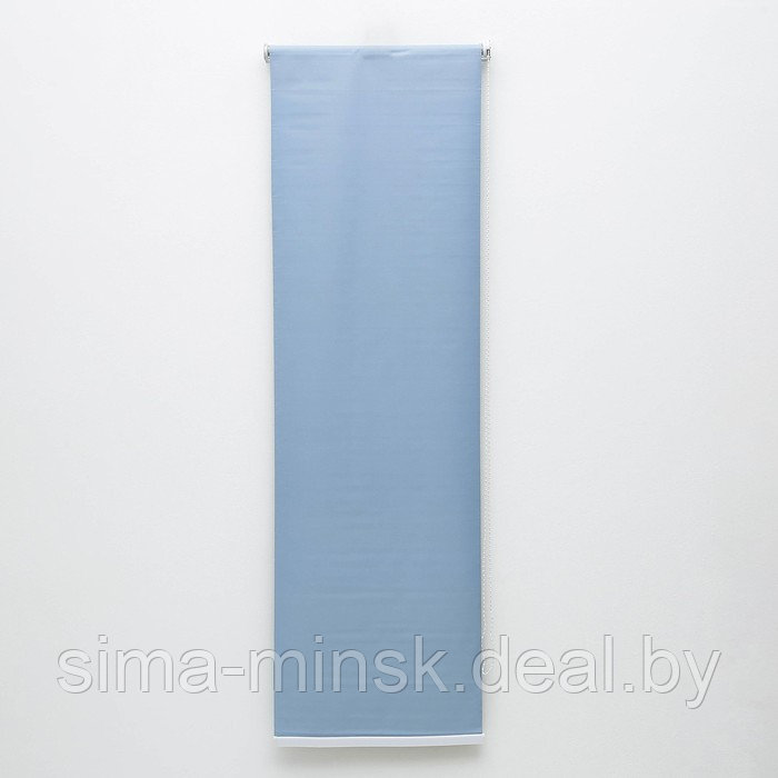 Штора рулонная «Нега», блэкаут, 120×180 см, цвет серо-голубой - фото 2 - id-p199556627