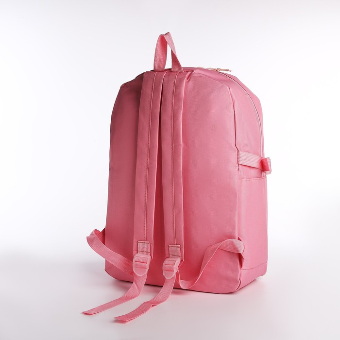 Рюкзак - набор, 30*13*42, отд на молн, 4 н/карм, шопер, сумка, пенал, д/монет, розовый - фото 3 - id-p216661542