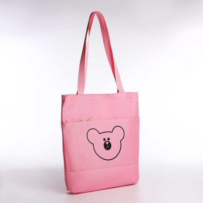 Рюкзак - набор, 30*13*42, отд на молн, 4 н/карм, шопер, сумка, пенал, д/монет, розовый - фото 6 - id-p216661542