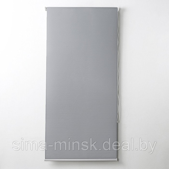 Штора рулонная «Механика», 90×180 см (с учётом креплений 3,5 см), цвет серый - фото 2 - id-p199556569