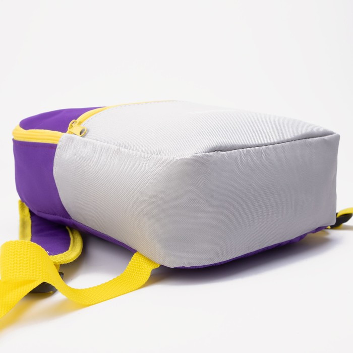 Рюкзак детский на молнии, цвет фиолетовый/серый - фото 3 - id-p216660944